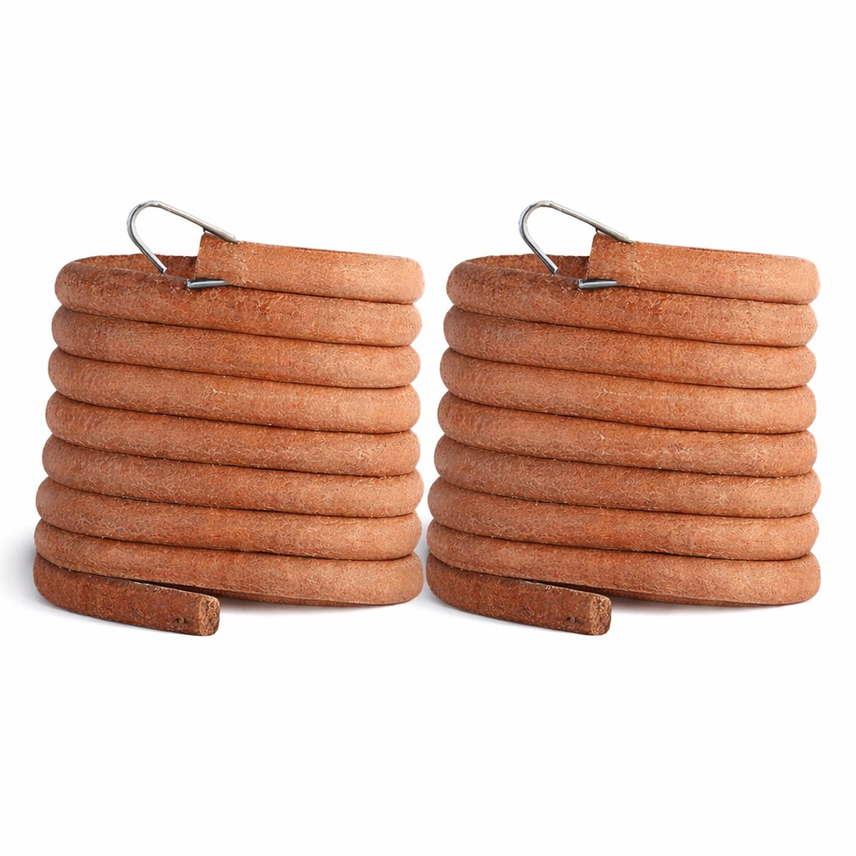 GWS® Naaimachine Riem 183 cm – Set van 2 – Leren Aandrijfriem met Haak – 5mm Trapnaaimachine Riem Geschikt voor Singer & Vintage Pedaal Naaimachines