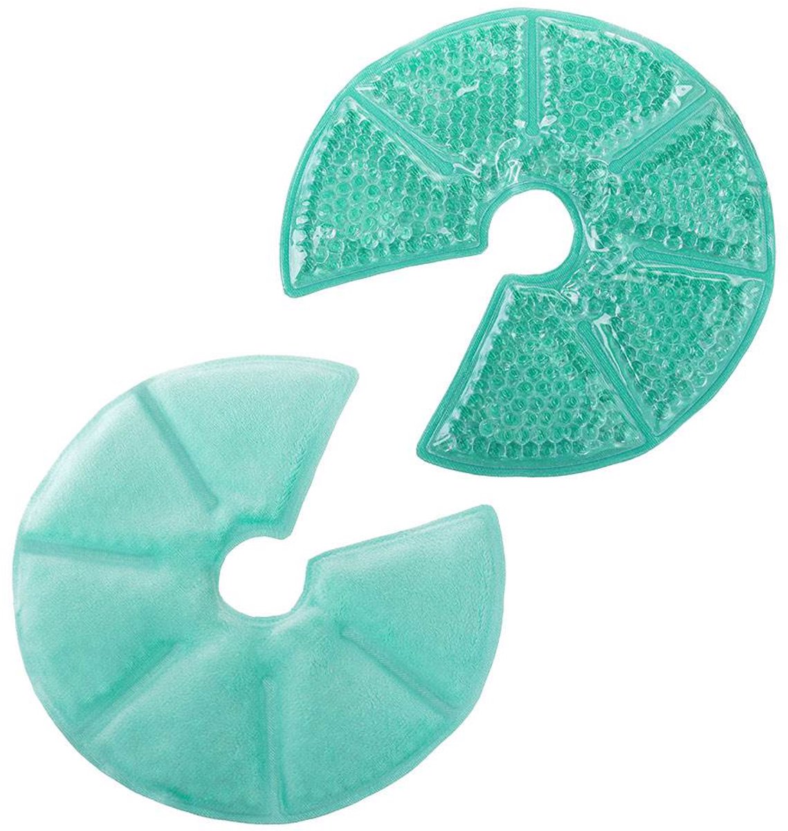 AKUKU - Zoogcompressen - Gel borstkompressen transparant one size - borstvoeding - pijnverlichting - melkstroom - mastitis - stuwing - warm/koud gebruik