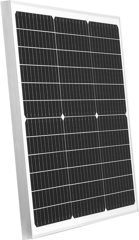 VEVOR 12V 50W monokristallijn zonnepaneelset met geüpgradede MPPT-controller voor auto, boot, camper, aanhanger, plat dak (montagebeugel niet inbegrepen)