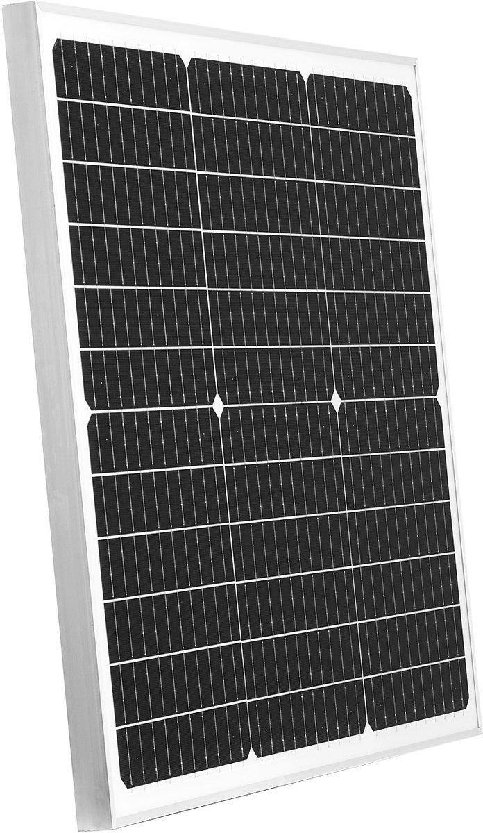 VEVOR 12V 50W monokristallijn zonnepaneelset met geüpgradede MPPT-controller voor auto, boot, camper, aanhanger, plat dak (montagebeugel niet inbegrepen)