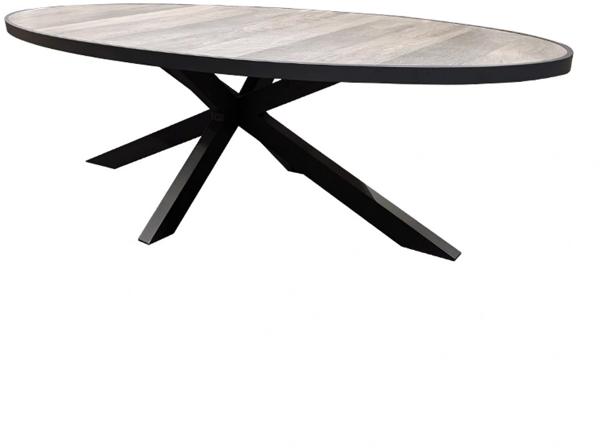 Altos Tuintafel Ovaal Antraciet - 240x116 cm