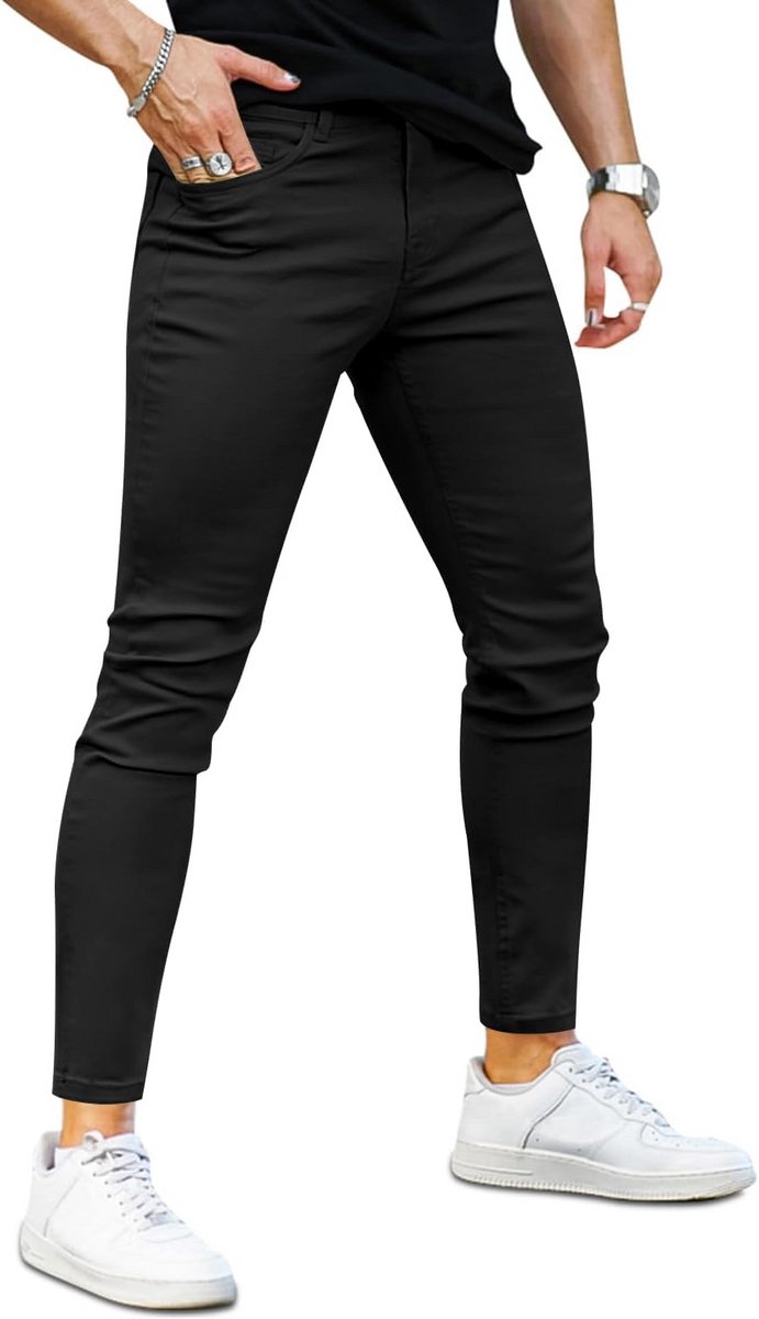 Slim Fit Skinny Jeans Heren Super Stretch Casual Denim voor Elk Seizoen