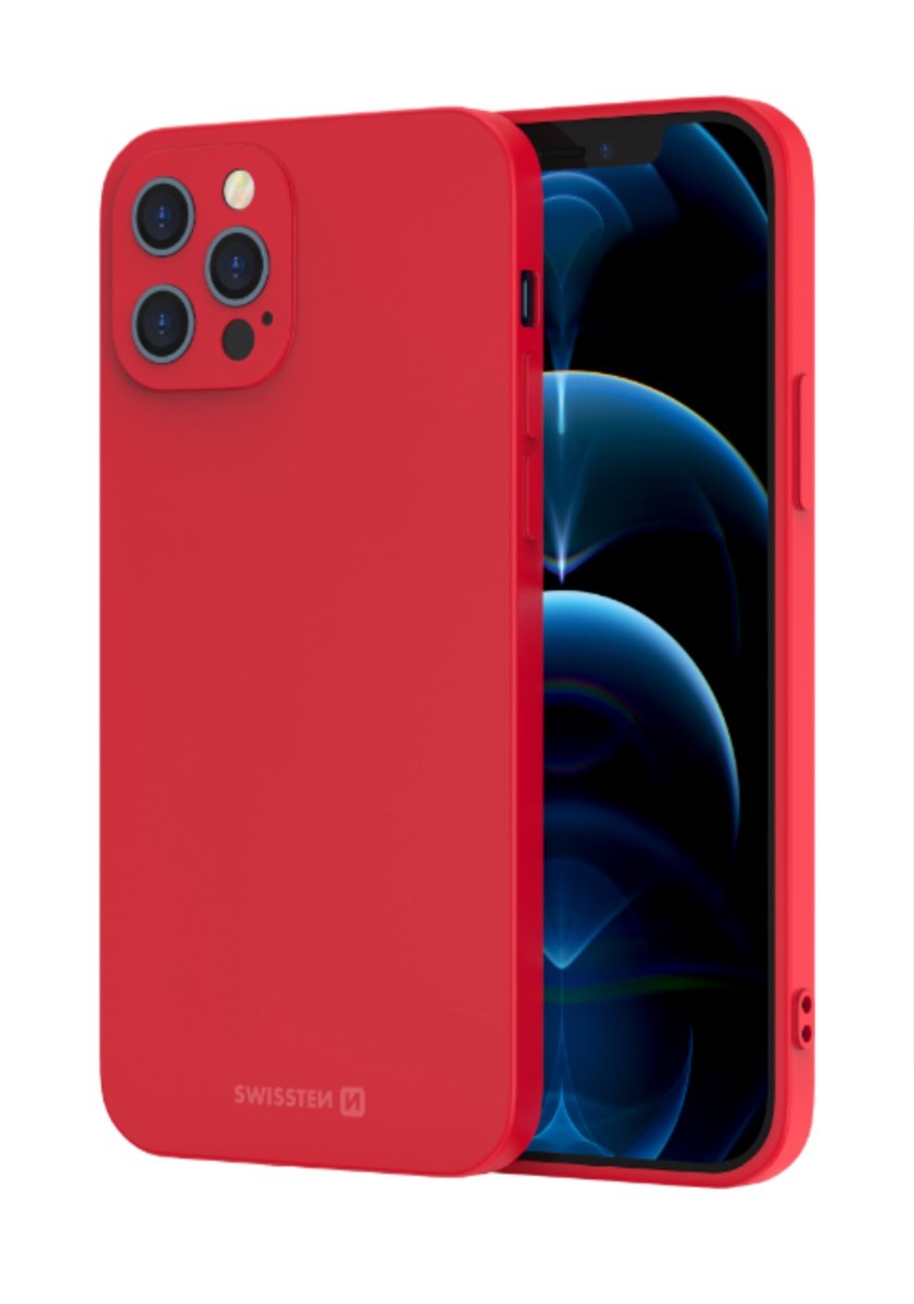 Swissten Soft Joy Hoesje Geschikt voor Samsung Galaxy A33 5G – Rood – 34500233