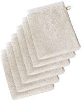 De Witte Lietaer Washandjes Imagine Birch Beige - 16.5 x 22 cm - 6 stuks - Beige - Katoen