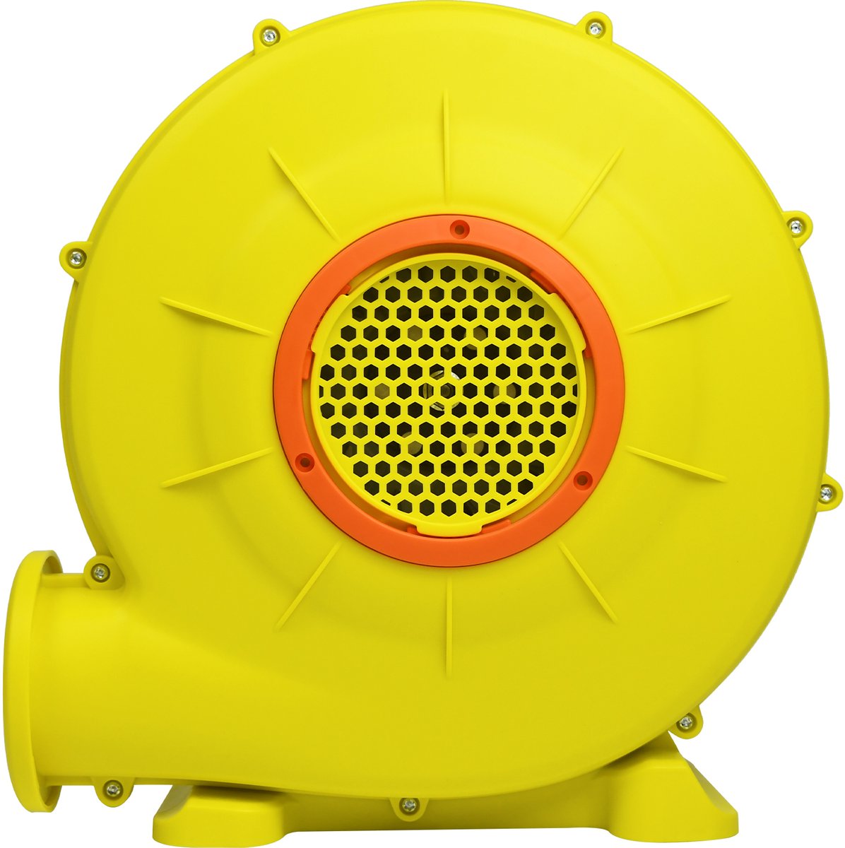 Aufun 350W Luchtblazer Springkasteel Blower - Met Handgreep & Lange Netkabel - 360m³/H 1650Pa - Geel+Rood