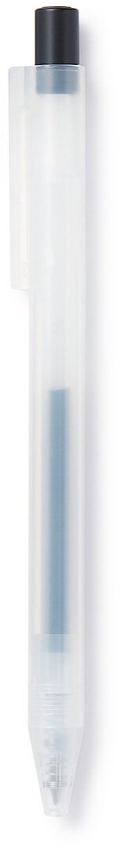 Muji Intrekbare Gel Pen Zwart Ink - 0.3mm + EXTRA een Vulling / Refill
