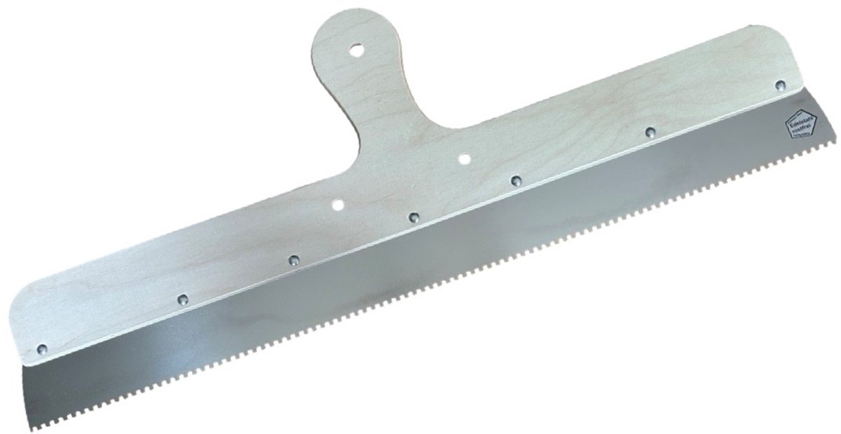 Egaliseerrakel Hout – RVS Blad – Vertanding C3 (3x3 mm) – 60cm