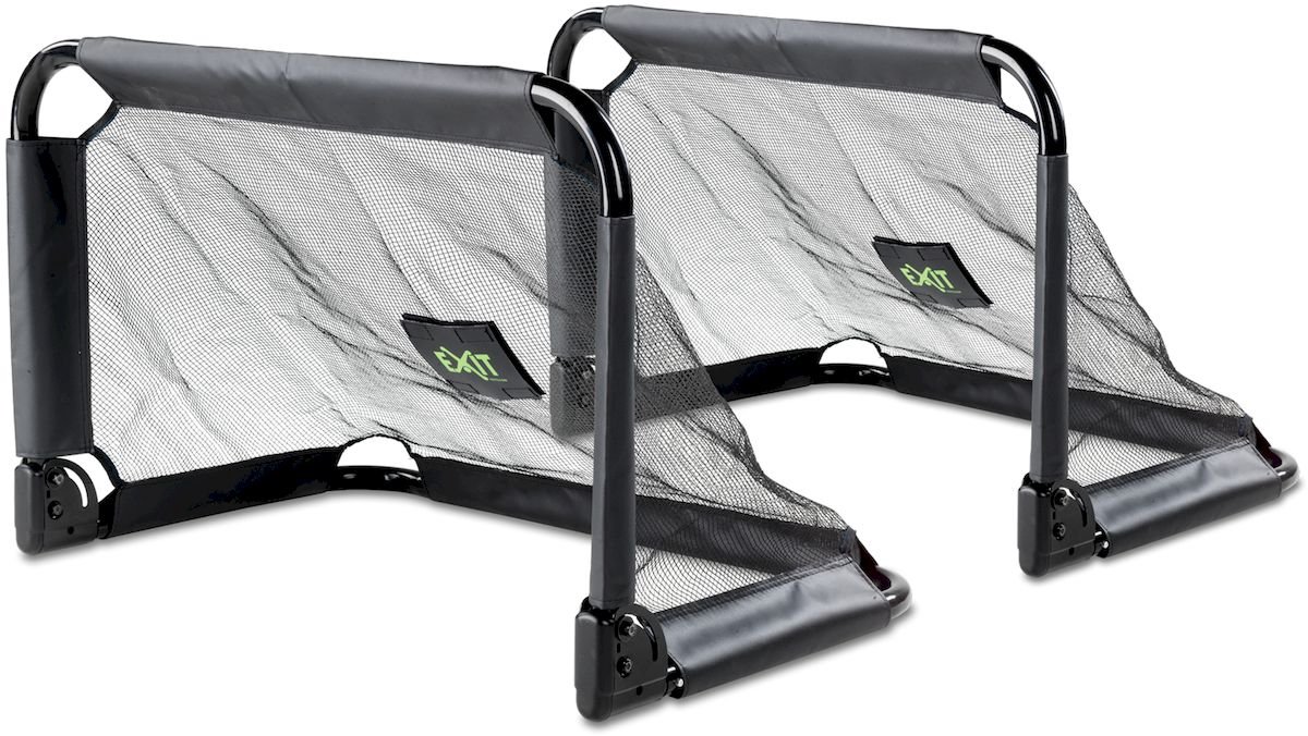 EXIT Pico Stalen Voetbaldoel 90x60cm - Set van 2 - Voetbal Goal - Voor Kinderen - Tuin - Zwart — afbeelding 7