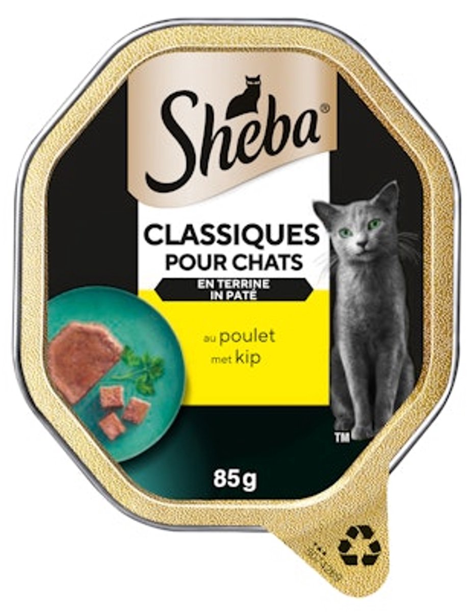 Sheba Sheba Classics Paté - Kip - 44 x 85 g