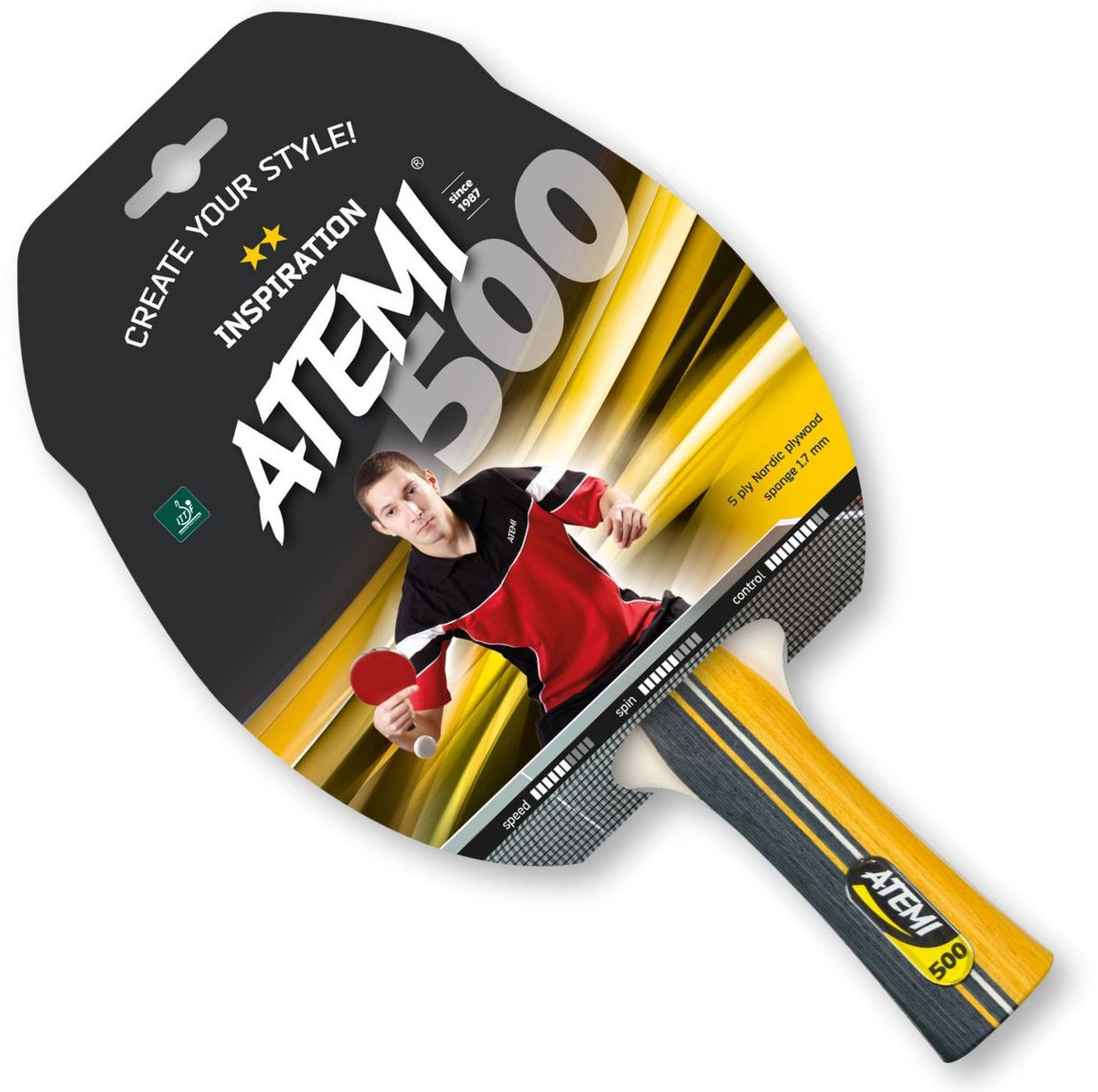 Atemi Tafeltennisbat Training 500 ** Ittf