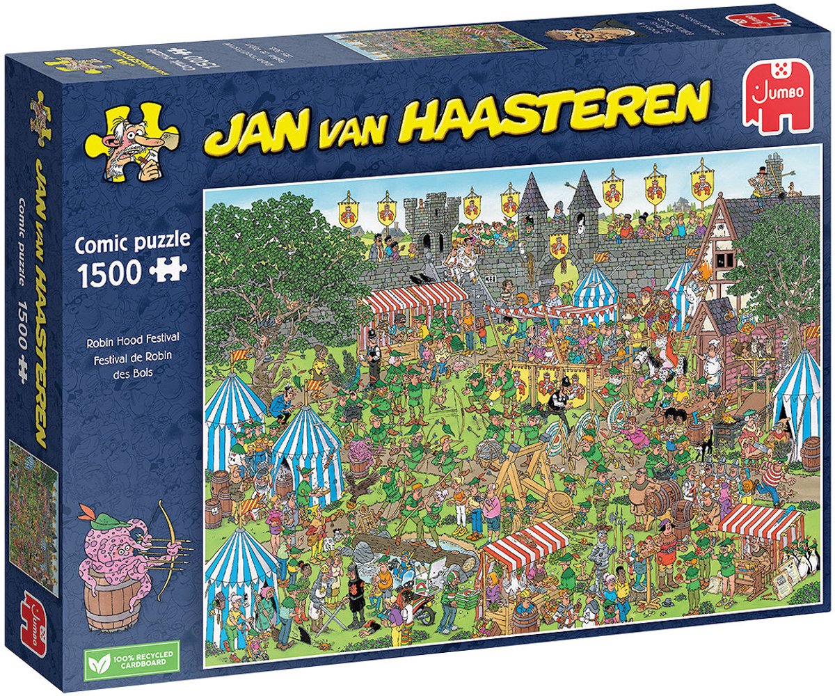 Jan van Haasteren - Robin Hood Festival - 1500 stukjes - Puzzel - Legpuzzel — afbeelding 6
