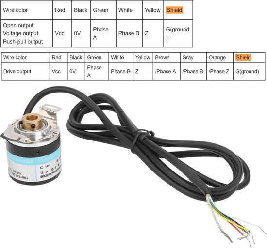 Encoder met Halve Holle As, Incrementele Encoder 6000 Tpm, Compacte ...