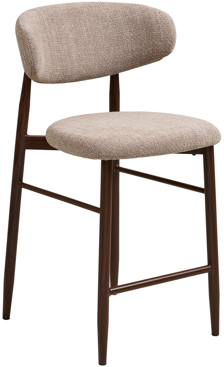House Nordic Barstoel Levanto - Zand Hout - Set van 2