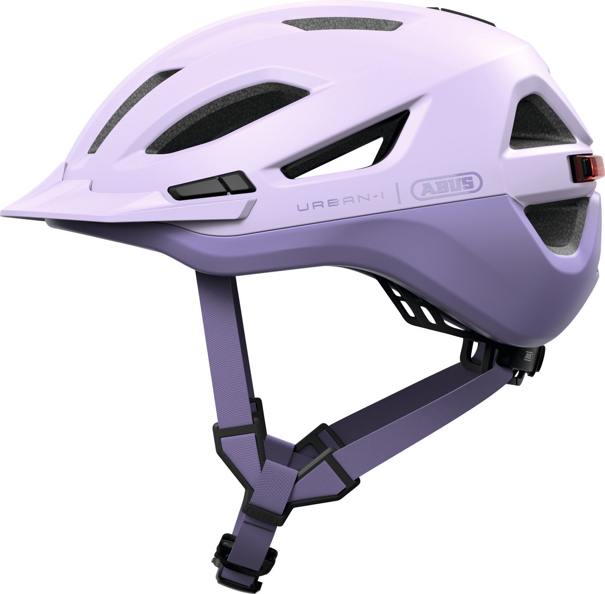 Fietshelm ABUS URBAN-I 4.0 ACE light lavender L - 57-61 cm - paars - Geschikt voor gebruik op elektrische fietsen - stadsfietsen - 300 g
