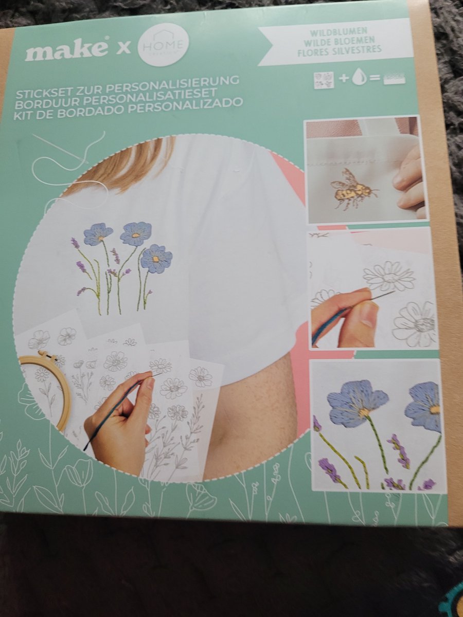 Borduur set - wilde bloemen- personality set