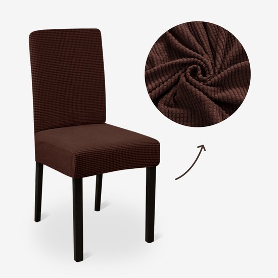 Stoelhoezen Voor Eetkamer Set of 6, Stretch Eetkamerstoelhoes, Zachte Keukenstoelhoezen, Wasbare Stoelkussenovertrekken, Stoelbeschermers Hoes, Voor Keuken, Bruiloft