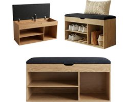 Schoenenkast met zitplaats TRIA, 80 x 43 x 30 cm