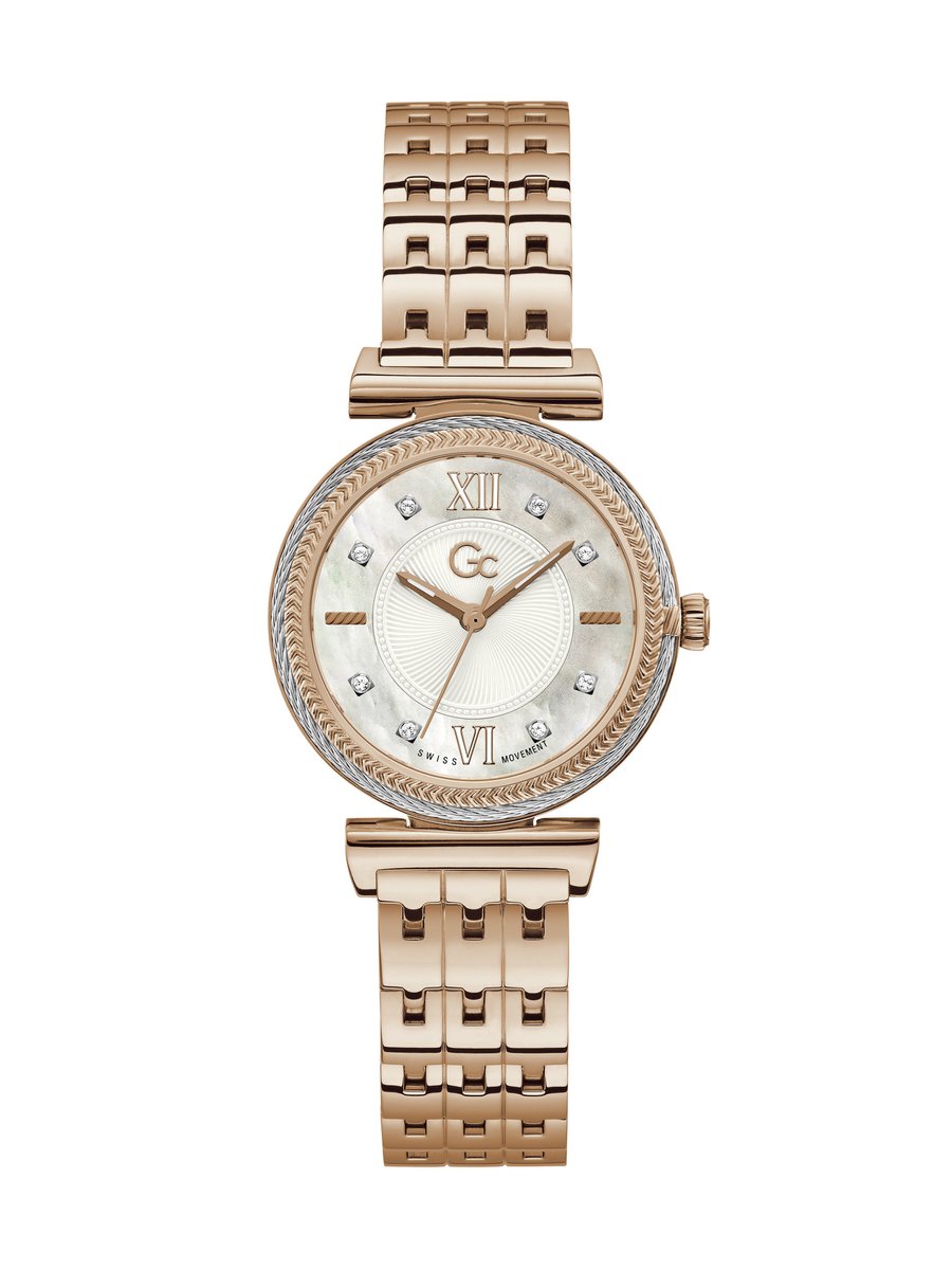 Gc Gc Starlight Quartz Analog Roségoudkleur Case: 100% Stainless Steel | Bracelet: 100% Stainless Steel 32 mm Y88002L1MF