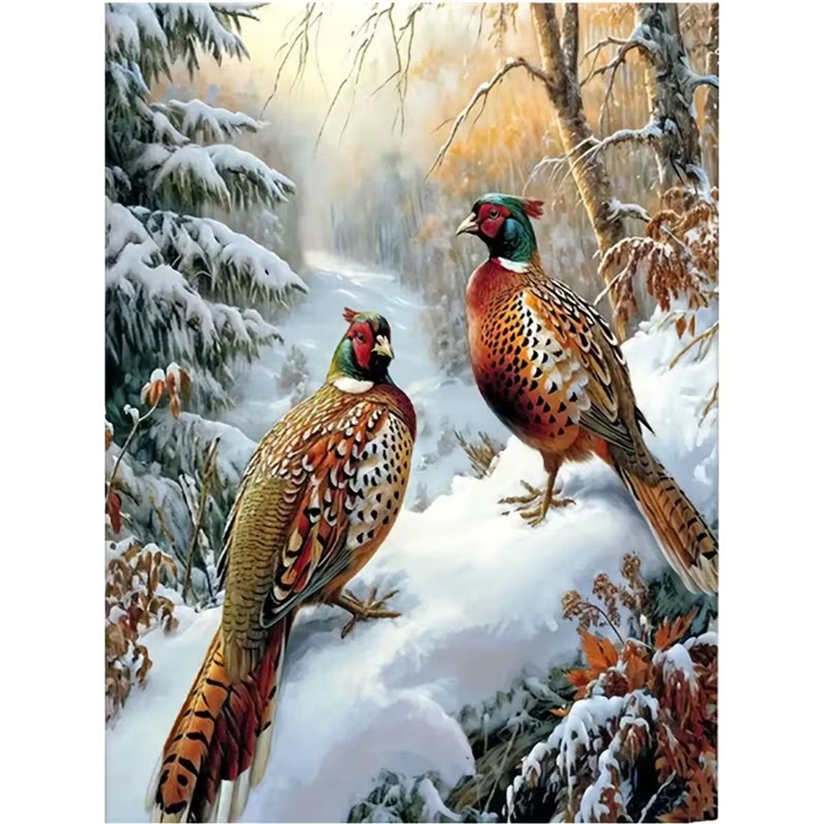 Diamond painting Fazanten 30 x 40 cm