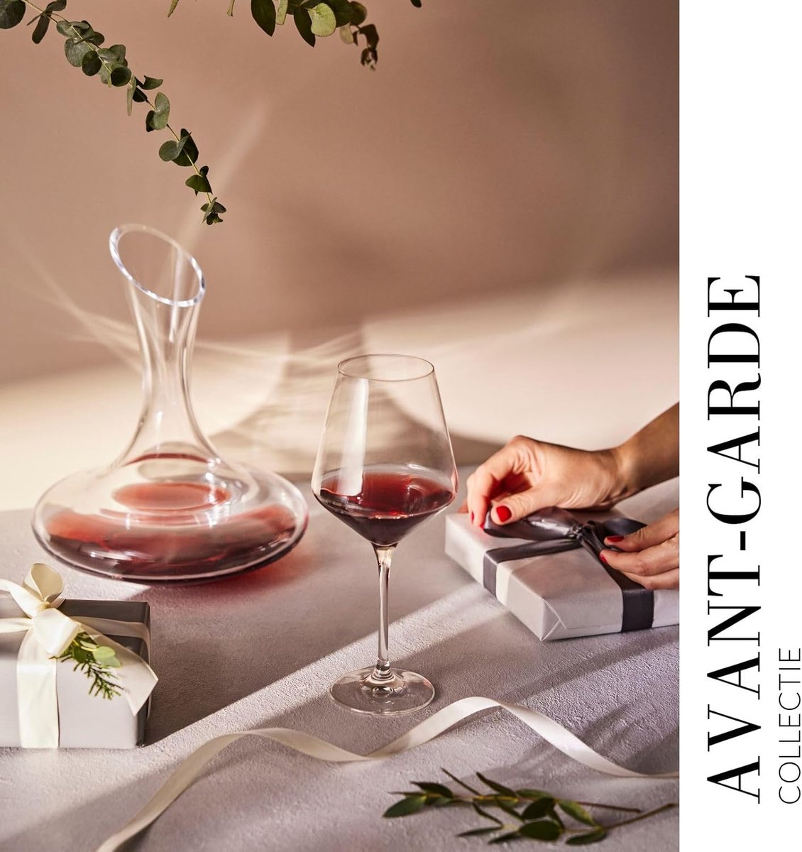 KROSNO Glazen Karaf voor wijn, water, frisdranken en sappen | Kristalglas, 1500 ML - Vinoteca Collectie - Perfect voor Thuis, Restaurants en Feesten — cadeau in Koken & Dineren - foto 2