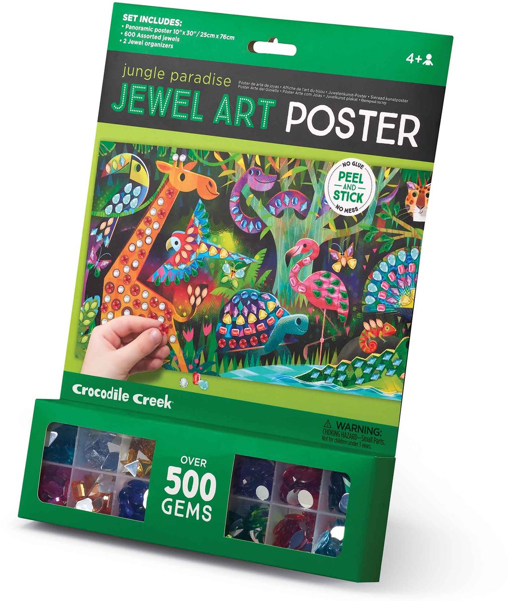* Crocodile Creek Creativity Jewel Art Poster | Paradijs Jungle