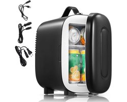 DnA® Mini vriezer - Diepvries - 4L - Mini Koelkasten - Zwart - ‎27cm x 16cm x 23cm
