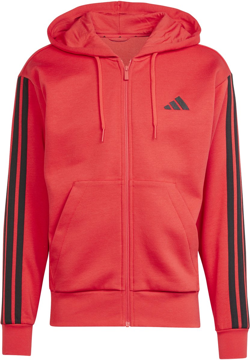 Track suit jas adidas Essentials 3-Stripes Zwart