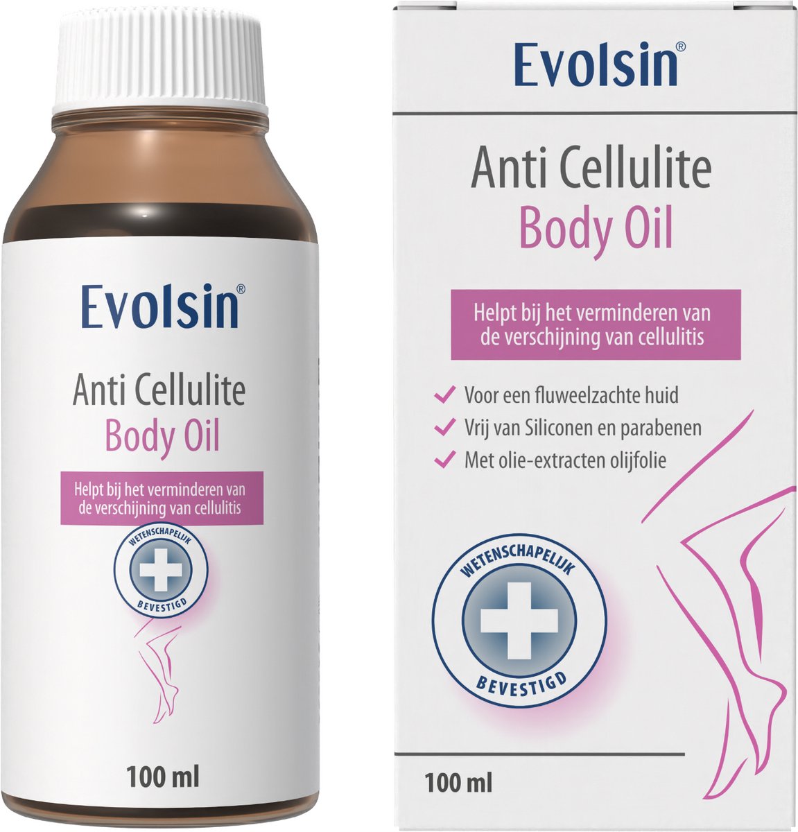 Evolsin® Anti-cellulite olie - Lichaamsolie - 99% Natuurlijk - 100 ml