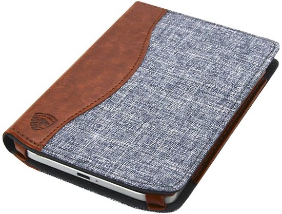 Jeans Hoesje Geschikt voor Pocketbook Verse Pro Hoes Cover Jeans Grijs — afbeelding 3
