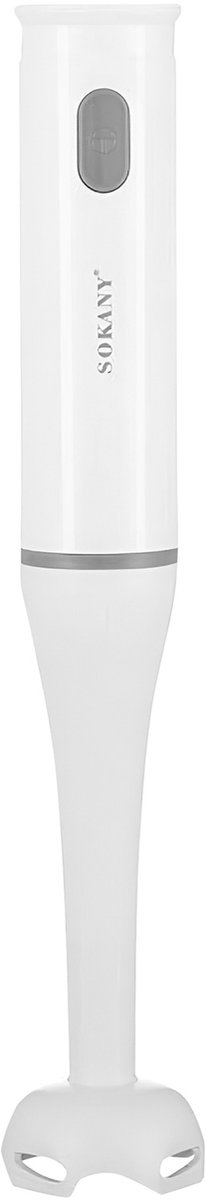 Sokany, Staafmixer 200W met 2-Laags Roestvrijstalen Mes, Wit