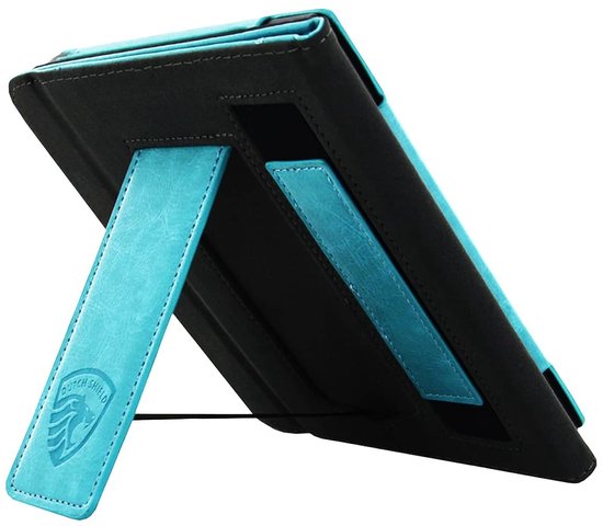 Hoesje Geschikt voor Tolino Vision 6 Sleepcover Luxe Hoes Turquoise van Hoesje  — afbeelding 3