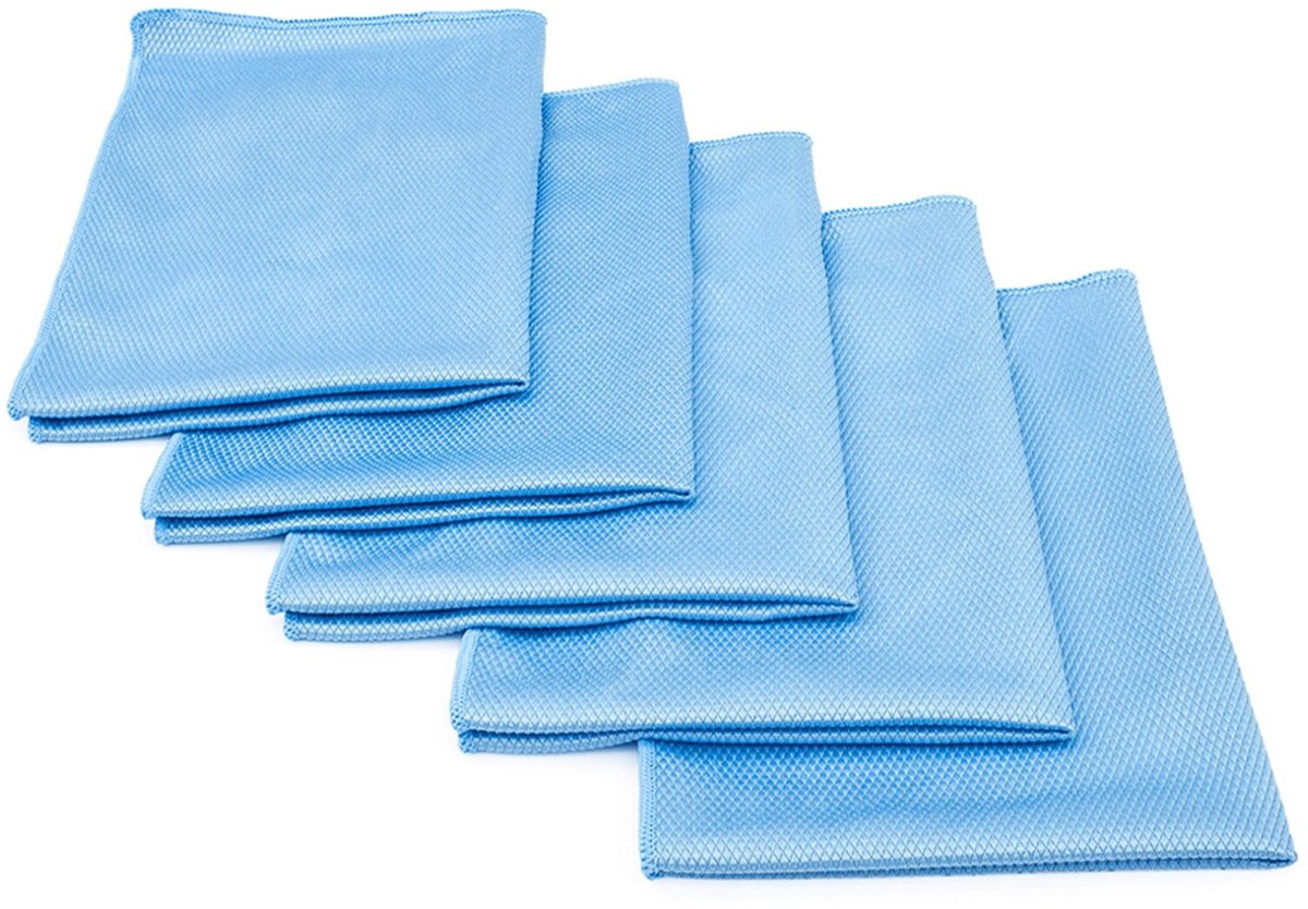 The Rag Company DIAMOND Glass Towel Blue Glasdoek