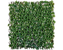 Kunsthaag 90x180 - Kunsthaag - Tuin omheining - Kunsthaag v- Kunoor buiten - Kunst klimop - Kunsthaag tuinschermsthaag uitschuifbaar - Klimop - Kunstheg - Klimop kunsthaag