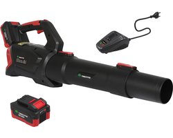 TIMBERPRO - Bladblazer op batterij 20V (incl. 2A batterij en lader), compatibel met batterijen Makita, Dewalt, Milwaukee