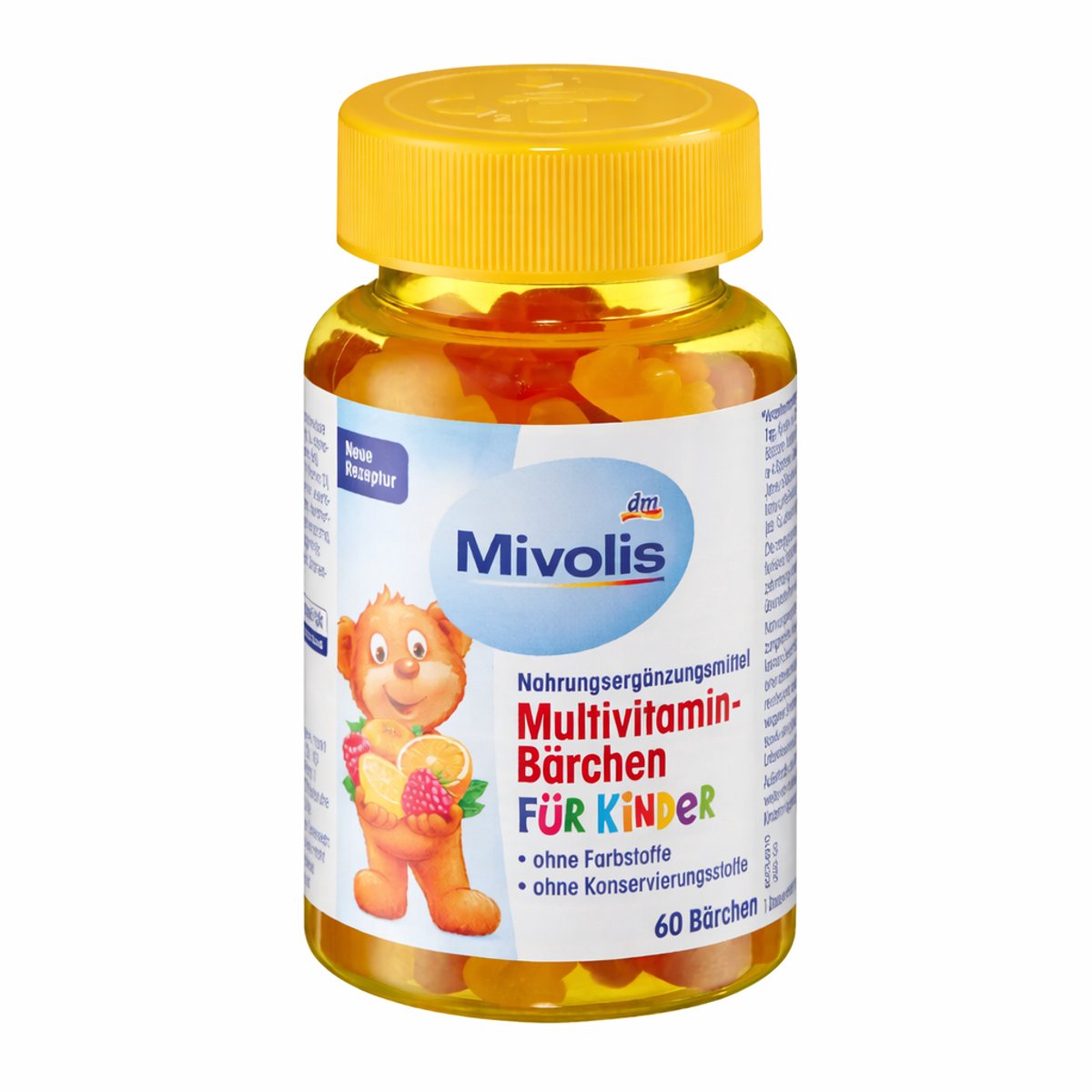 Multivitamine Gummies Beertjes voor Kinderen Mivolis 60 stuks, 120 g