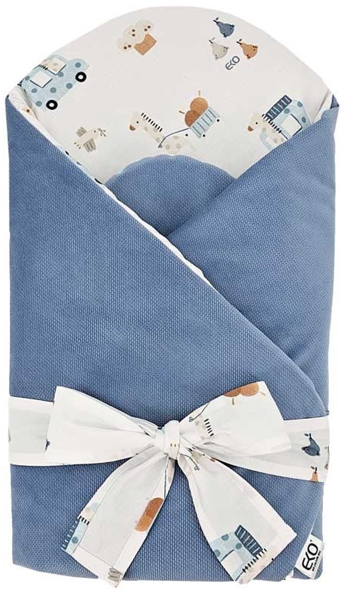 Cotton cone with VELVET GIRAFFE/BLUE