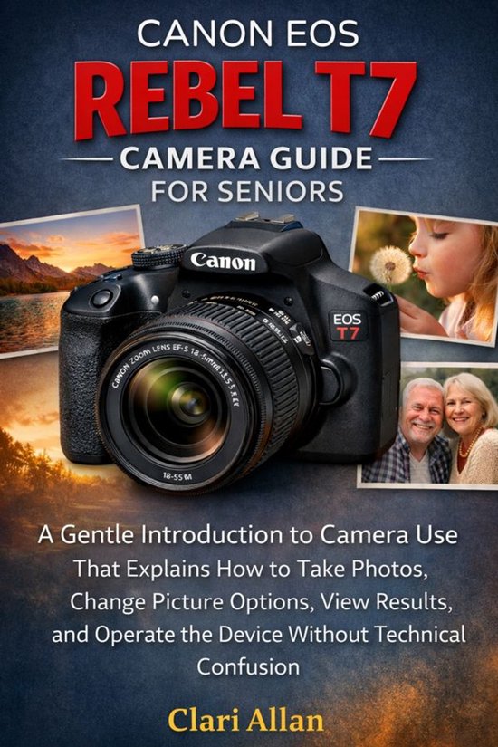 Canon EOS Rebel T7 Camera Guide For Seniors - cover