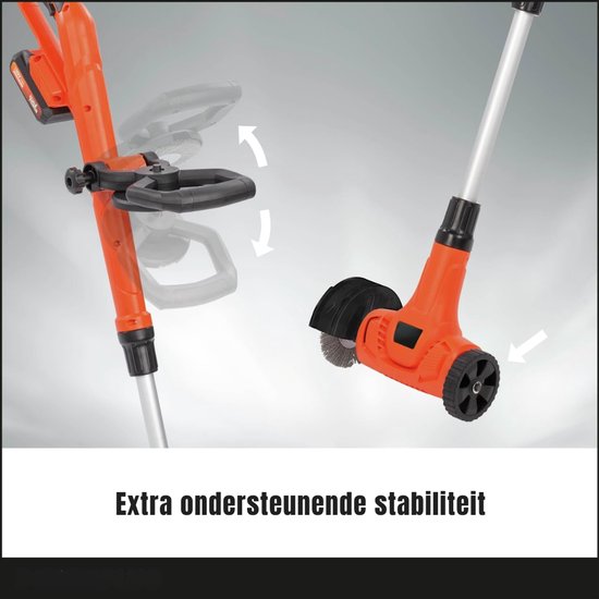 DnA® Onkruidborstel Electrisch - Onkruidborstel - Bosmaaier - Oranje - ‎127cm x 15cm x 13cm van Merkloos	 — afbeelding 2