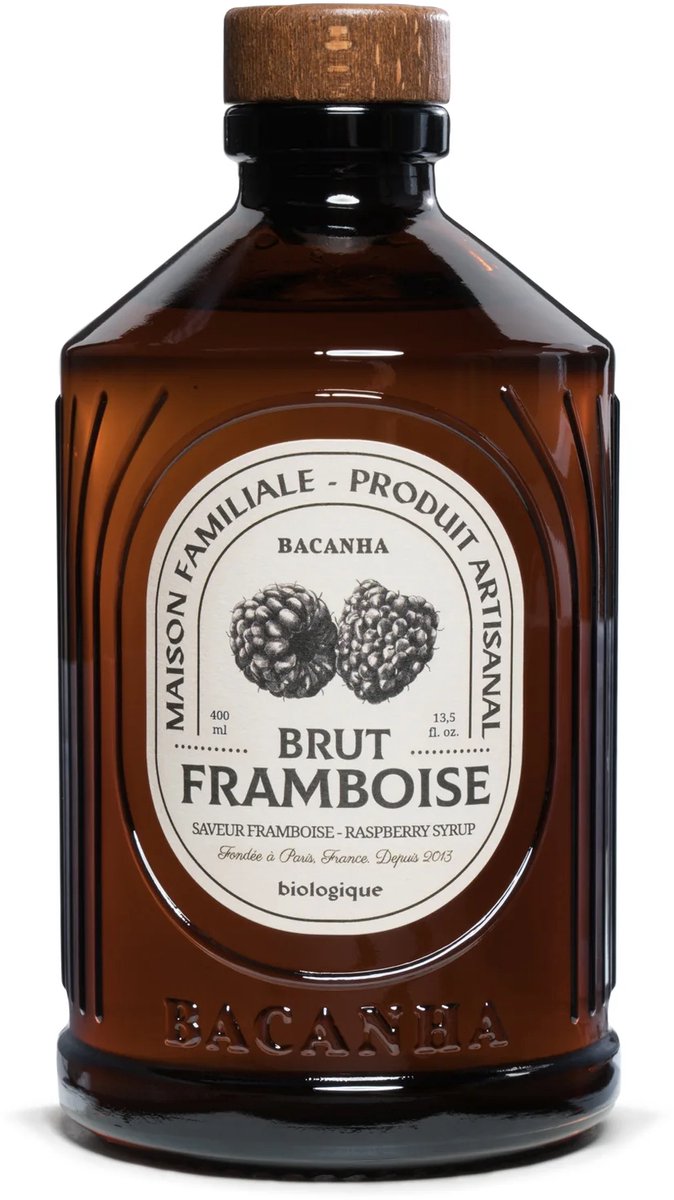 BACANHA - Organic Syrup - BIO - 400ml - Framboise (FRAMBOOS)