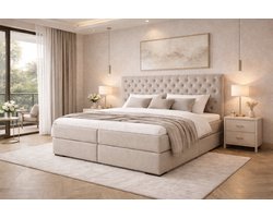 Boxspring Nijmegen Compleet van DER Bedding - OP MAAT & Verkrijgbaar in veel diverse kleuren! - 180x200