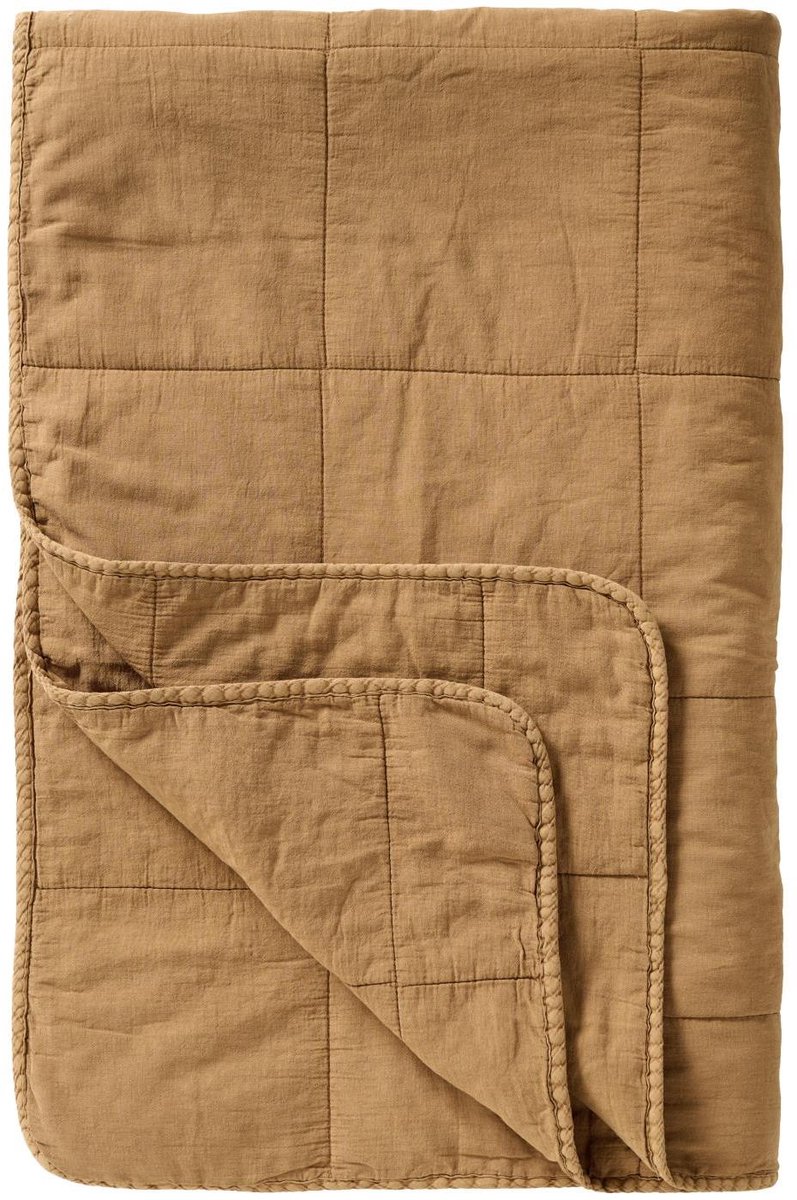 Ib Laursen - Vintage Quilt / Bedsprei - Clay Lichtbruin - 180x130 cm