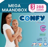 Confy Premium - Taille 3 (4-9kg) - 288 couches - Mega Boite Mensuelle