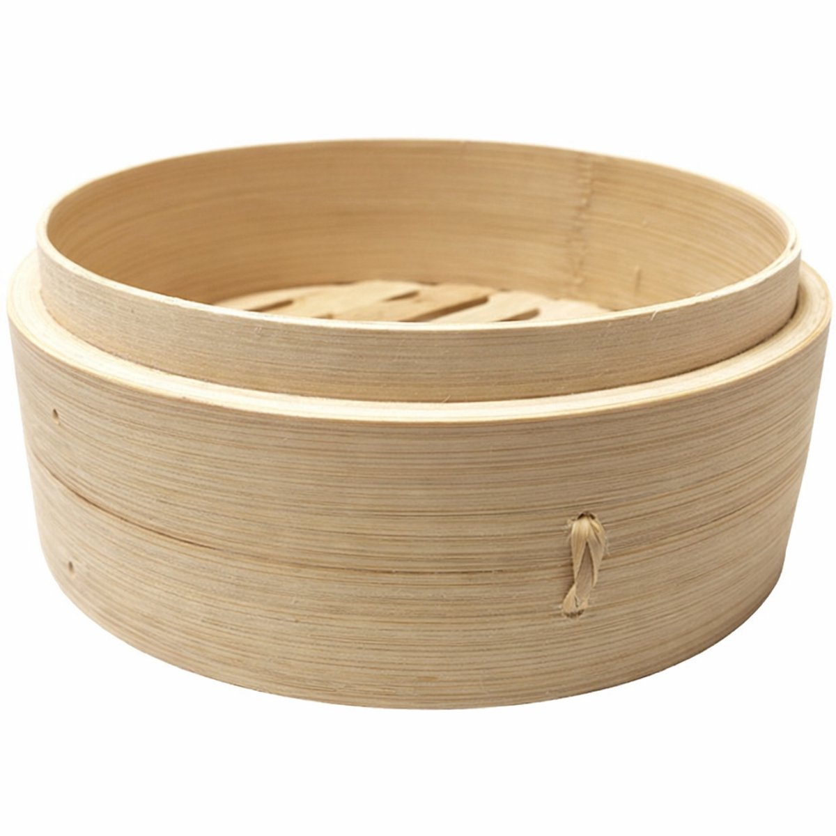 STAR&STER Bamboe Stoommandje 6,5 inch (16,5 cm) – Traditionele Dim Sum Stomer – Voor Dumplings, Bao Buns & Groenten – Natuurlijk Bamboe – Ø 16,5 cm (6,5 inch = ±16,5 cm) Zonder Deksel