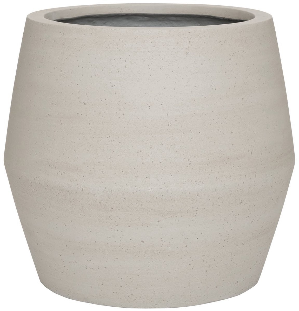 Pottery Pots - Plantenbak Harley S - Ø36cm x H32cm - Indoor en Outdoor - Beige Washed - Grijs