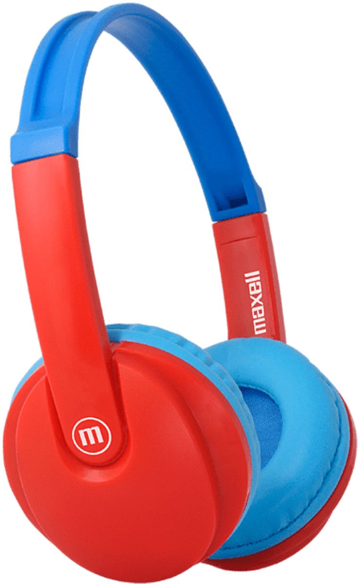 Maxell HP-BT350 draadloze kinder koptelefoon / hoofdtelefoon - Bluetooth 5.0 - Volume-beperking 85 dB - Li-ion accu - 3,5 mm jack - Microfoon [52045B]