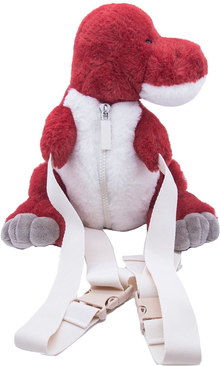 Rugtas Dinosaurus Rood pluche