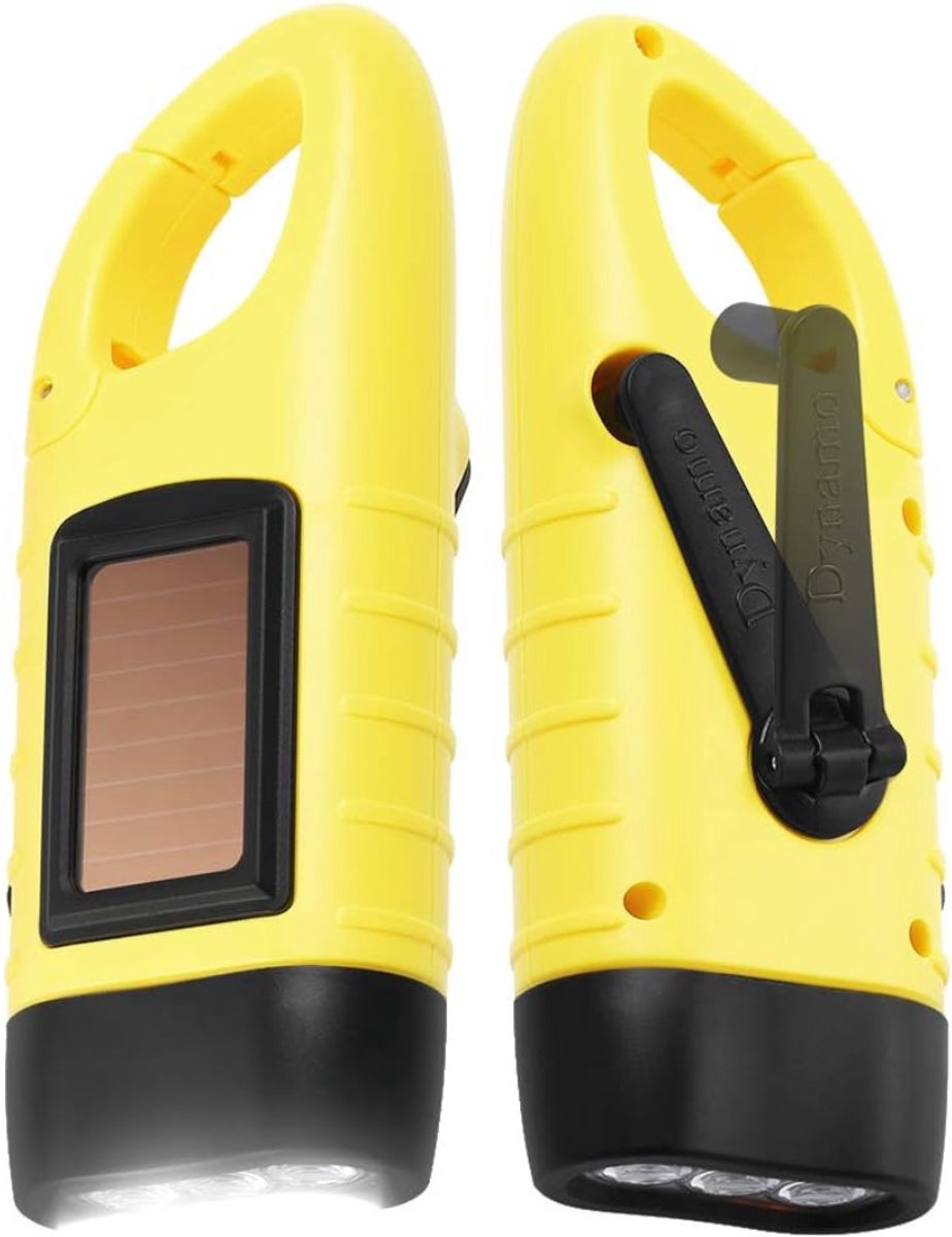 Zyrex® Zaklamp opwindbaar - Zaklamp - Zaklampen - Geel - 2cm x 5cm x 10cm
