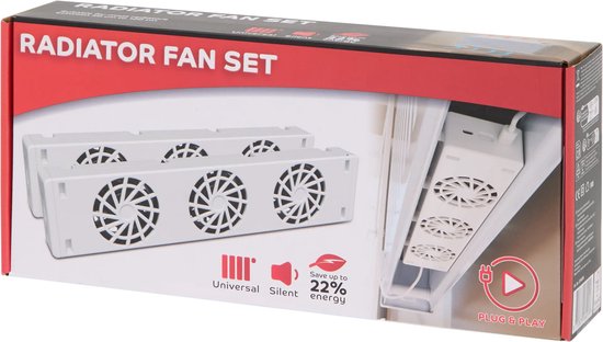 Slimme Radiator Ventilator Set - 2 Stuks - Stille Radiatorventilatoren - Bespaar Energie & Verspreid Warmte Sneller - Geschikt voor de meeste radiatoren - Eenvoudig met magneten te bevestigen