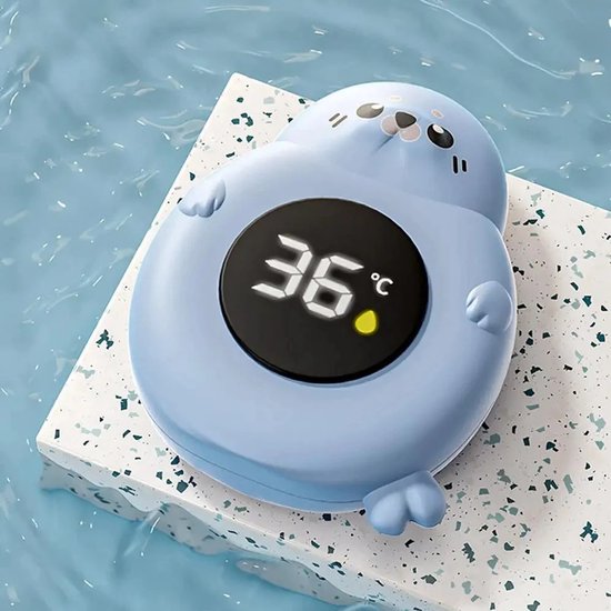 Babybadthermometer, LED-scherm, schattig walvisontwerp, waterdichte digitale badthermometer, meet de temperatuur nauwkeurig. van Merkloos — afbeelding 2