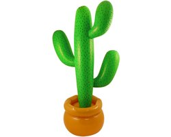 Opblaasbare cactus - 87 cm - Feest decoraties - versiering - Mexico of Tropische Hawaii thema - PVC
